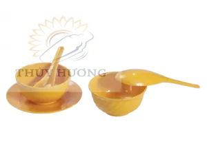 BỘ CHÉN CB 04, CO 02 MÀU VÀNG