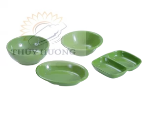 BỘ CHÉN C0 34, CC 28, C 101, CC 32 MÀU XANH LÁ