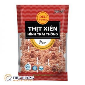 Thịt xiên hình trái thông