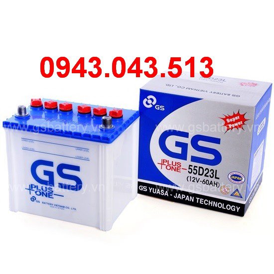 BÌNH ẮC QUY GS 55D23L (12V-60AH)