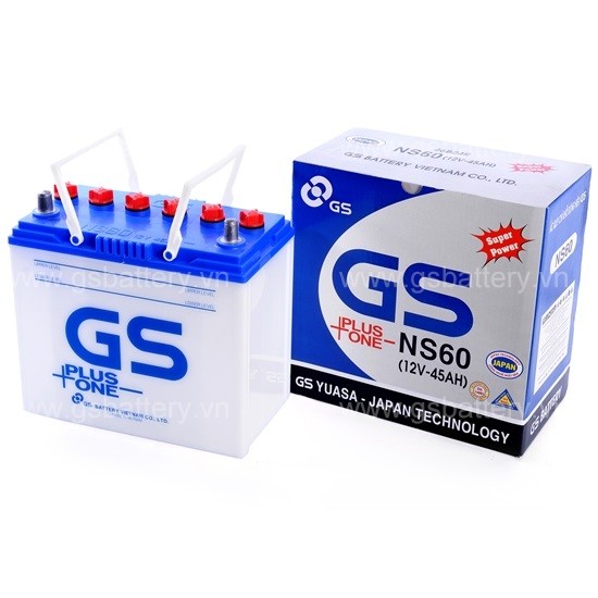 BÌNH ẮC QUY GS NS60 (12V-45AH)