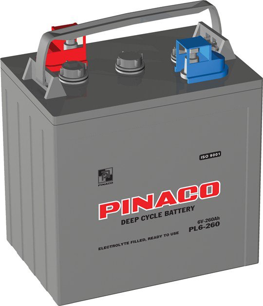 Ắc quy công nghiệp Xe Điện, Xe Golf, Viễn Thông PL 6 - 260 (6v260Ah)