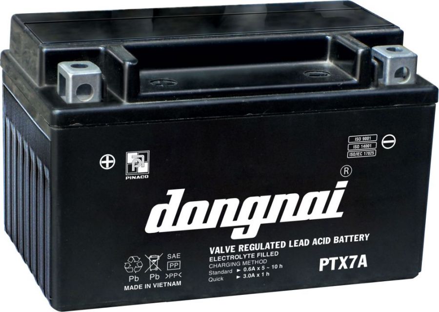 Ắc quy khô cho xe gắn máy PTX7A