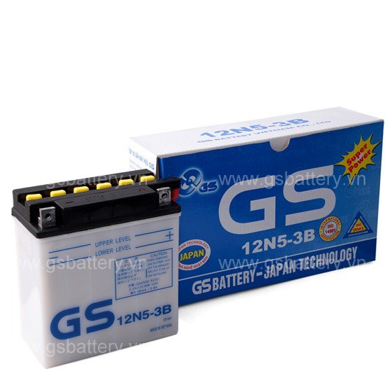 BÌNH ẮC QUY GS 12N5-3B (12V-5AH)