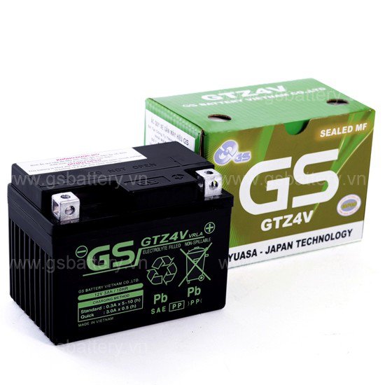 BÌNH ẮC QUY GS GTZ4V (12V-3AH)