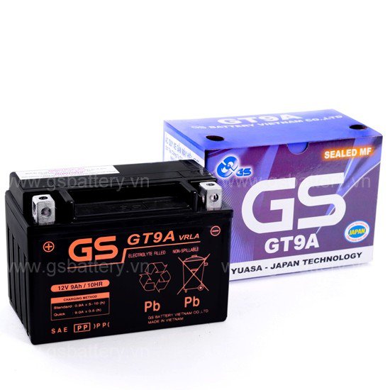 BÌNH ẮC QUY GS MF GT9A (12V-9AH)