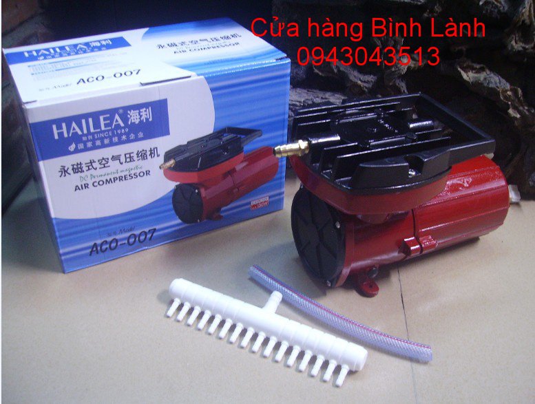 Máy Sủi cá đỏ Hailea 25W  ( DC: 12v ) Dùng bình ắc quy
