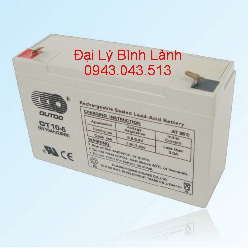 Ắc quy Outdo OT10-6 (6v10ah)