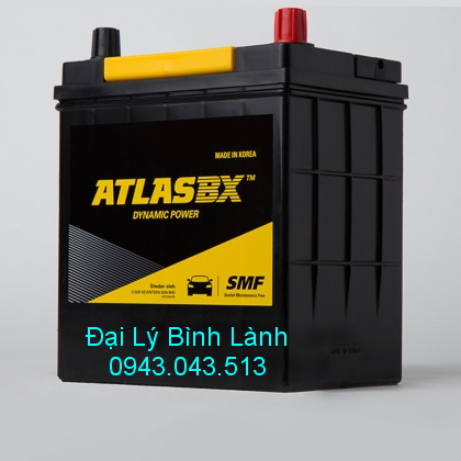 BÌNH ẮC QUY KHÔ (KÍN KHÍ) Atlas 35Ah Cọc To -  Ngược ( MF40B19LS)