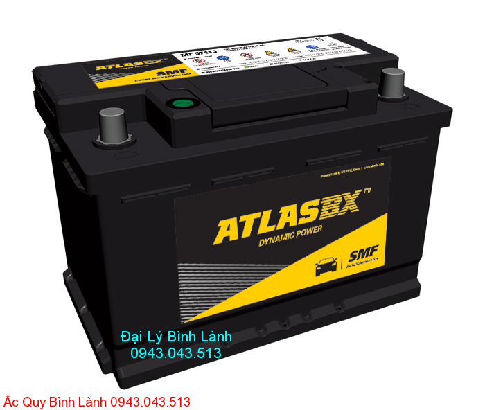 BÌNH ẮC QUY KHÔ (KÍN KHÍ) Atlas 80Ah MF 58043 (Din 80Ah )