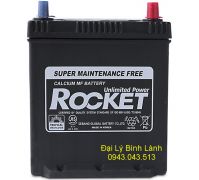 Ắc quy Khô (Kín Khí) Rocket SMF NS40ZL (12v35Ah) Cọc ngược trái