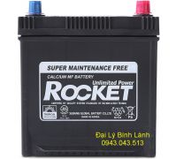 BÌNH ẮC QUY KHÔ (KÍN KHÍ) Rocket 50Ah SMF 50D20L (50Ah Cọc Ngược)