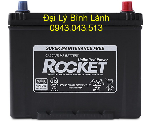BÌNH ẮC QUY KHÔ (KÍN KHÍ) Rocket 70Ah MF NX110-5L (70Ah Cọc Ngược)