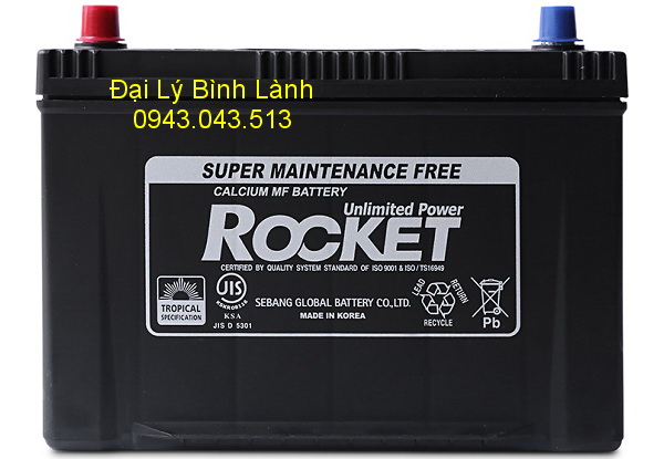 Ắc quy Khô (Kín Khí) Rocket NX120-7 (90Ah cọc xuôi - phải)
