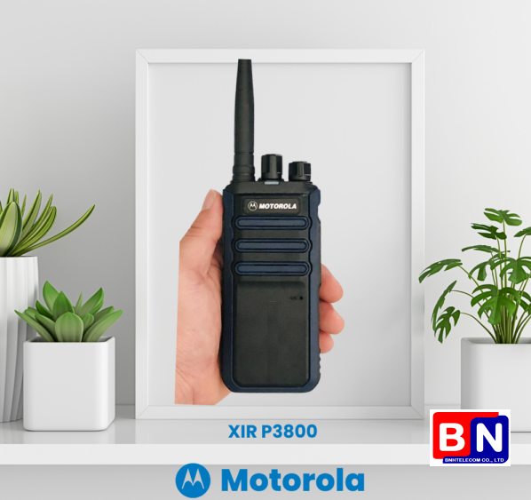 Bộ đàm Motorola XIR P3800 phiên bản 2024 trang bị cổng sạc TYPE C tiện lợi