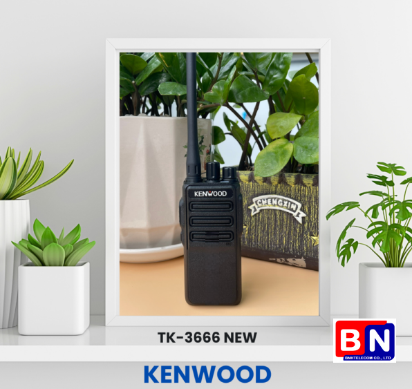 Máy bộ đàm Kenwood TK-3666 NEW 2024 trang bị cổng sạc TYPE C tiện lợi
