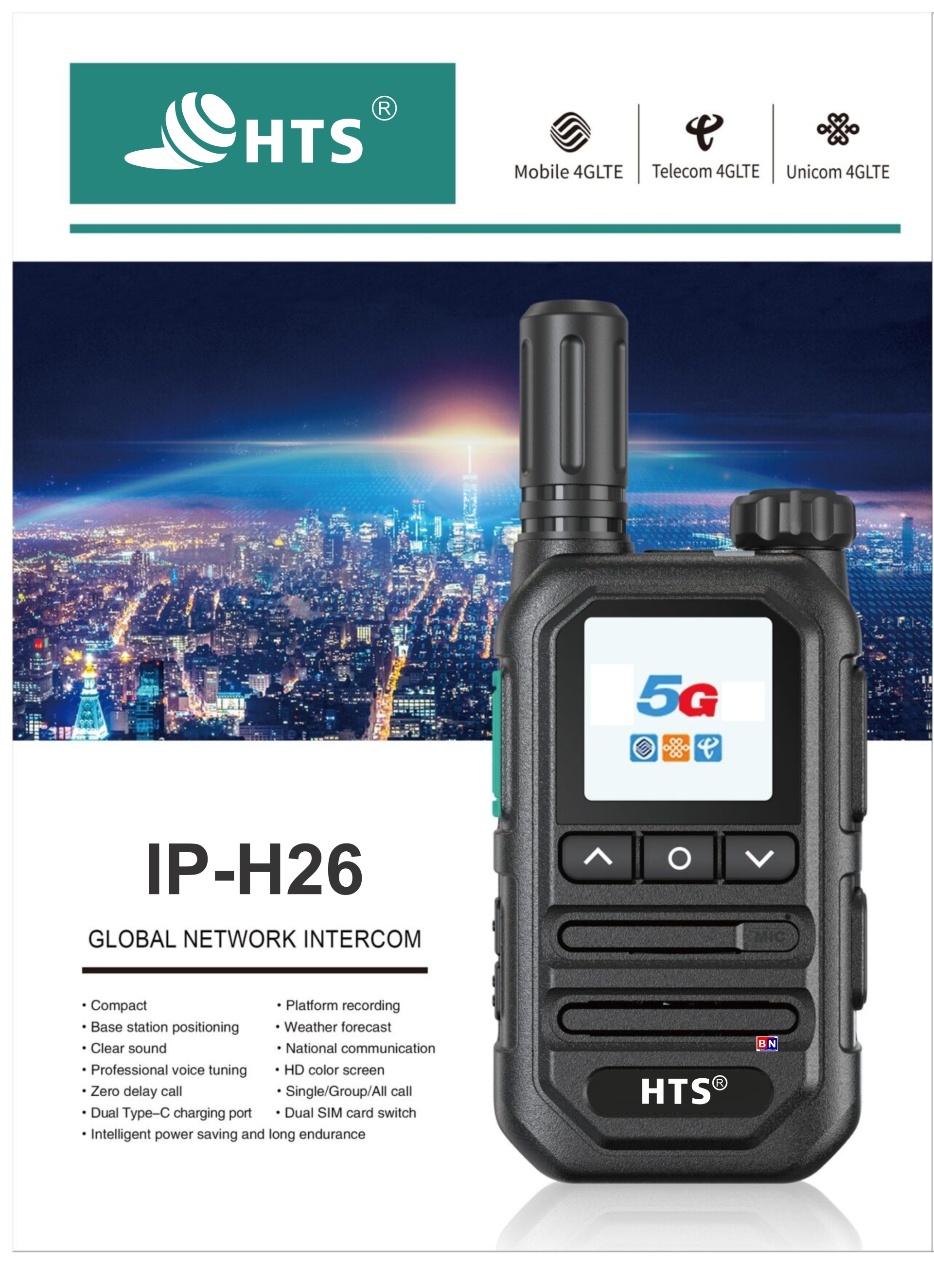 BỘ ĐÀM MẠNG 4G/5G HTS IP-H26