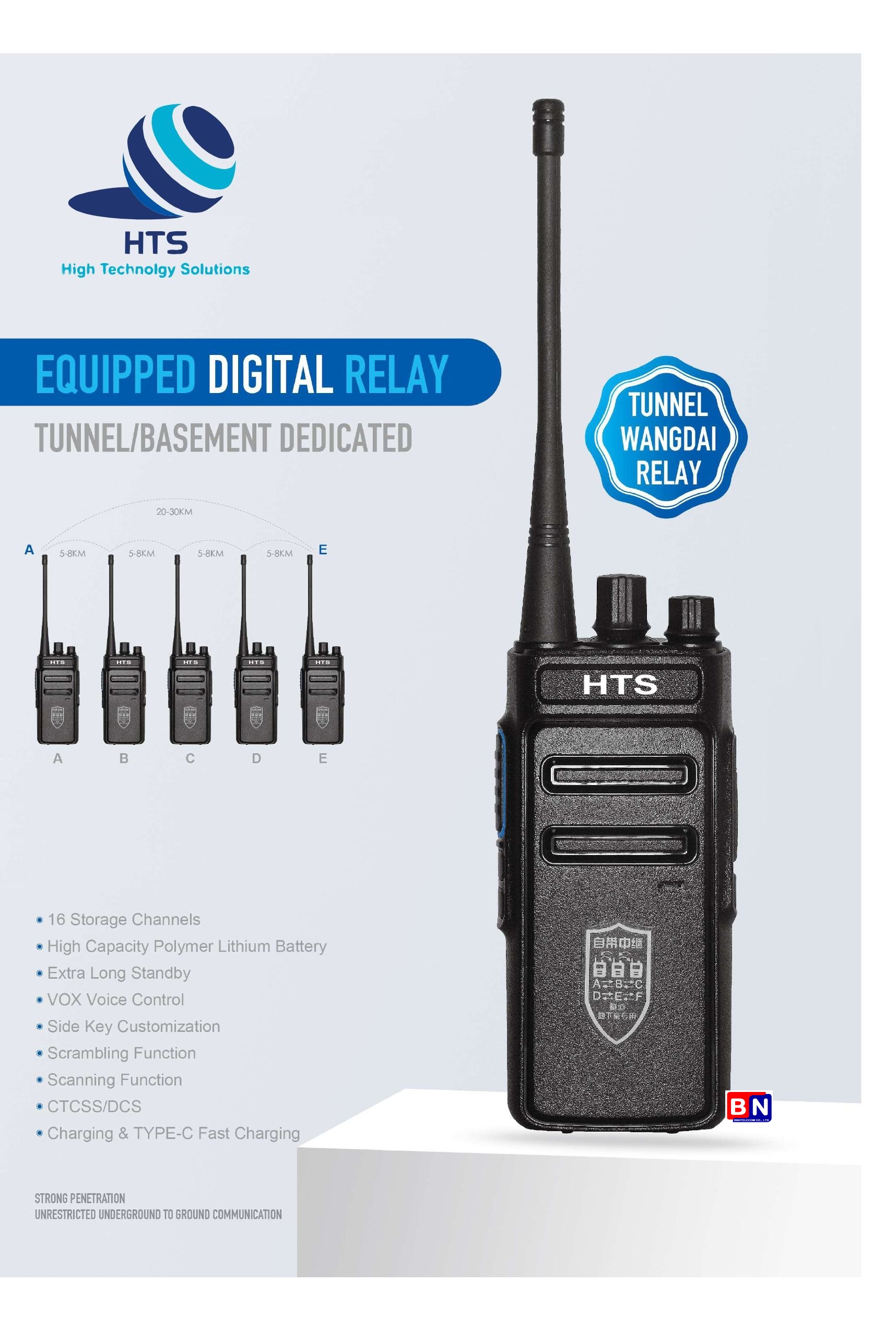 Bộ Đàm Tunnel King HTS X12