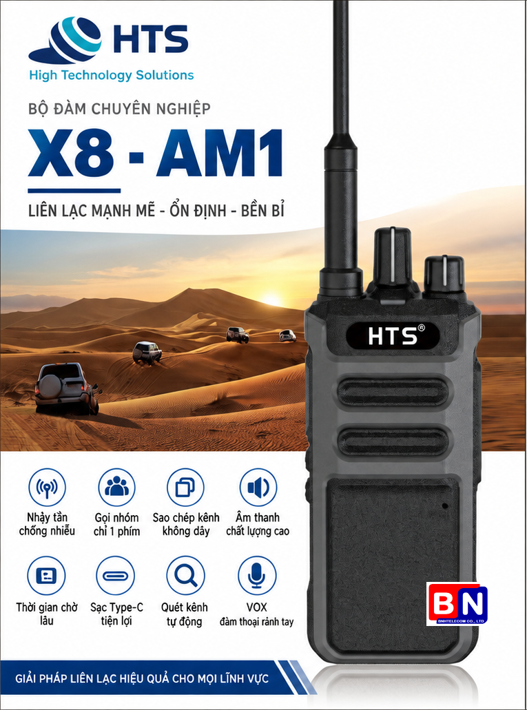Bộ Đàm HTS X8 AM1 10W