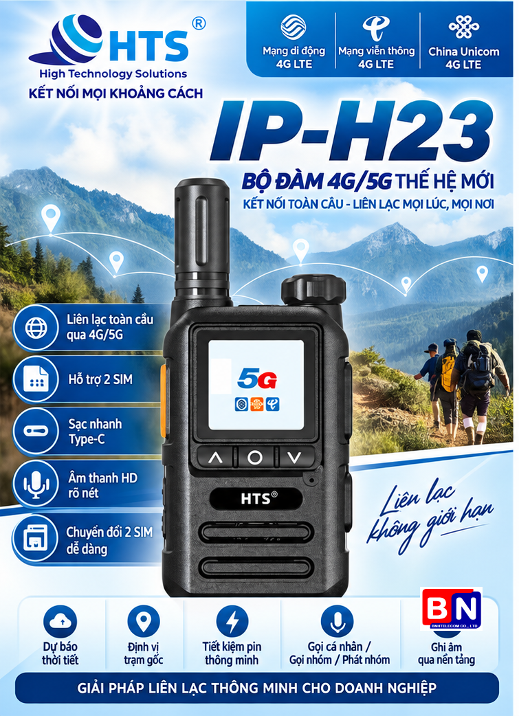 BỘ ĐÀM 5G HTS IP-H23