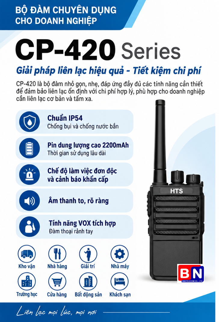 BỘ ĐÀM HTS CP-420