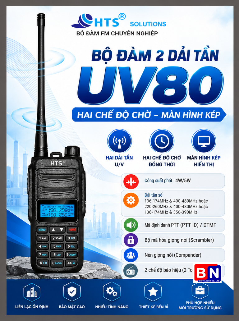 Bộ Đàm HTS UV80