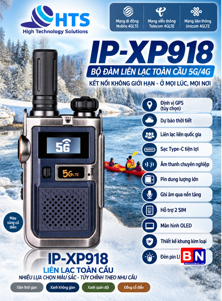 BỘ ĐÀM 5G HTS IP-XP918