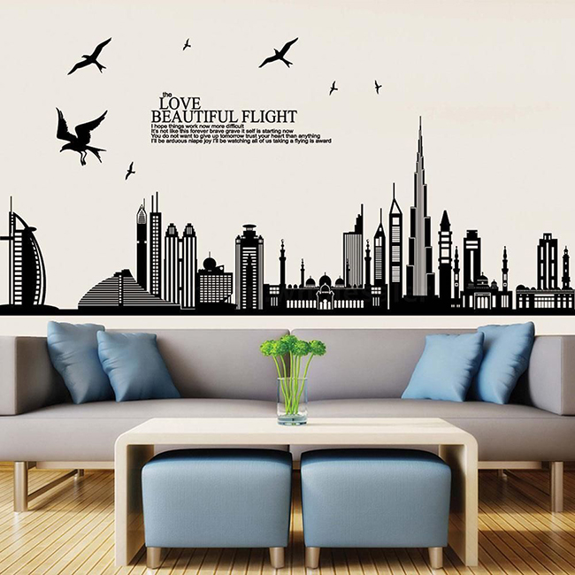 Decal dán tường Dubai