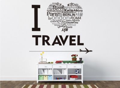 Decal Tôi Yêu Travel