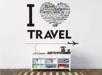 Decal Tôi Yêu Travel