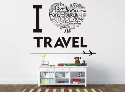 Decal Tôi Yêu Travel
