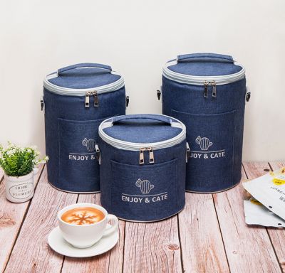 Túi Giữ Nhiệt Cao Cấp Enjoy  and Cate (size trung) còn xanh đen