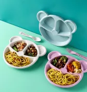 Khay Đựng Thức Ăn Hình Gấu - SALE