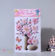 Decal 3D Nổi - Hoa Đào
