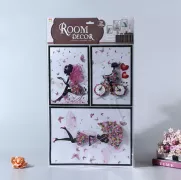 Decal 3D Nổi - Cô Gái Hoa