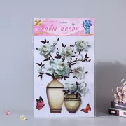 Decal 3D Nổi - Bình Hoa Trắng