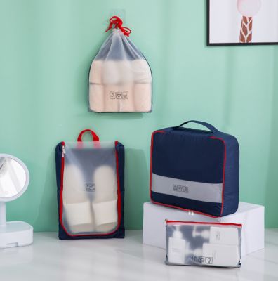 Bộ 4 Túi Du Lịch Cao Cấp ( xanh, hồng )