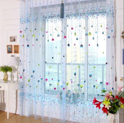 Màn Cửa Hình Bong Bóng (1m*2m7) - xanh