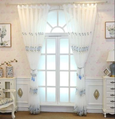 Màn Cửa Hình Hoa (1m*2.5m) (hồng)