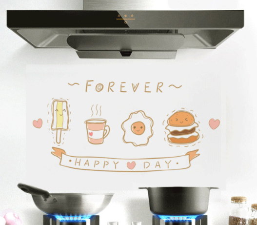 Decal Giấy Dán Bếp 3D (60*90cm)- hình trứng