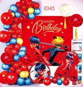 Bộ Sinh Nhật Lady Bug -0345 (kèm bơm tay)