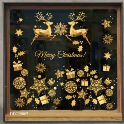 Decal Giáng Sinh 2 Con Nai – DD229007