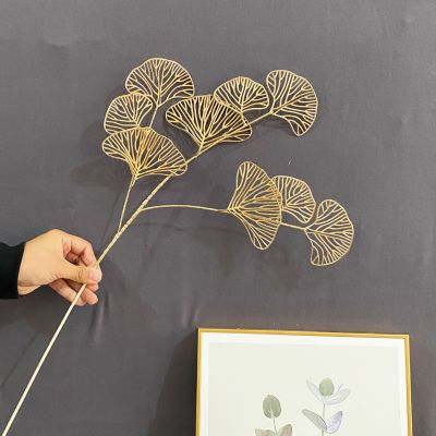 Cành Quạt Vàng 9 Lá 70cm