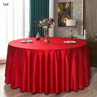 Khăn Trải Bàn Tròn 1m6 ( đỏ )