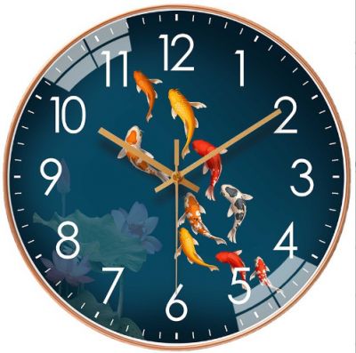 Đồng Hồ Treo Tường Cá Koi
