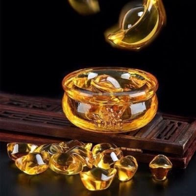Bát Tụ Bảo Pha Lê 5 Thỏi Vàng