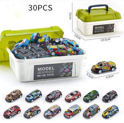 Hộp 30 Ô Tô Kim Loại Chạy Đà