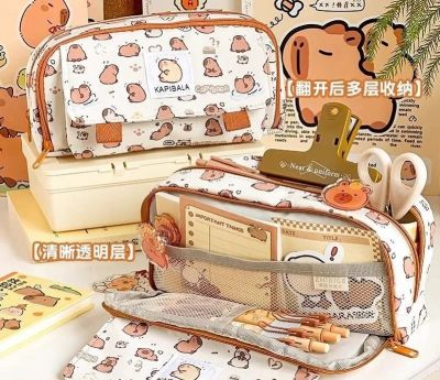 Túi Bút Nhiều Ngăn Capybara - clip