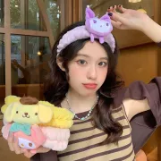 Băng Đô Vải Kuromi - clip ( hồng, tím)