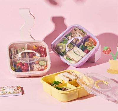 Hộp Cơm Vuông 4 Ngăn